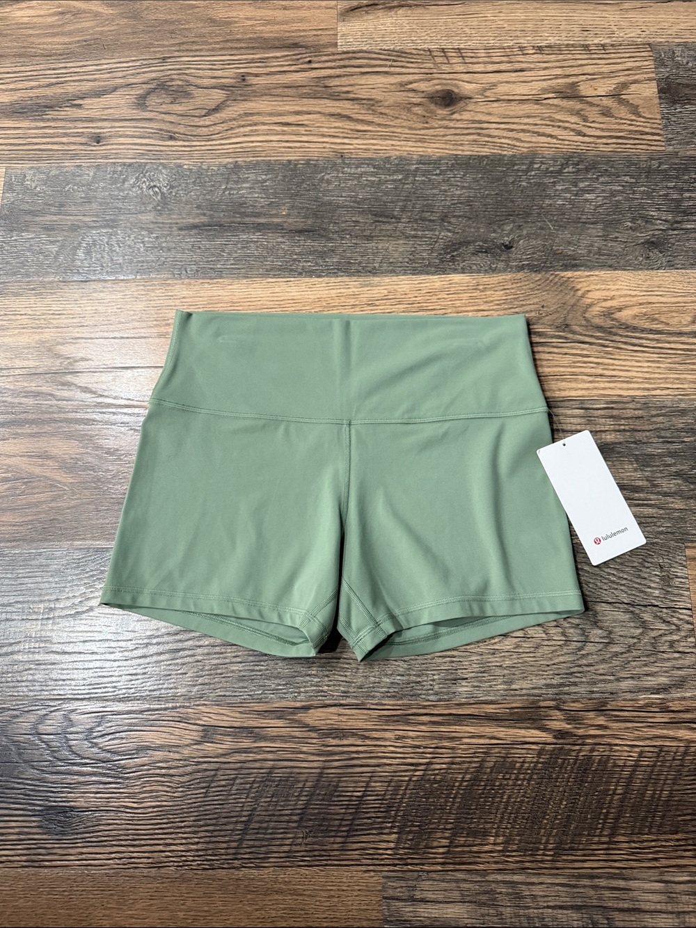 lululemon Align 4” Olive Green High-Rise Athletic Shorts. Size 14